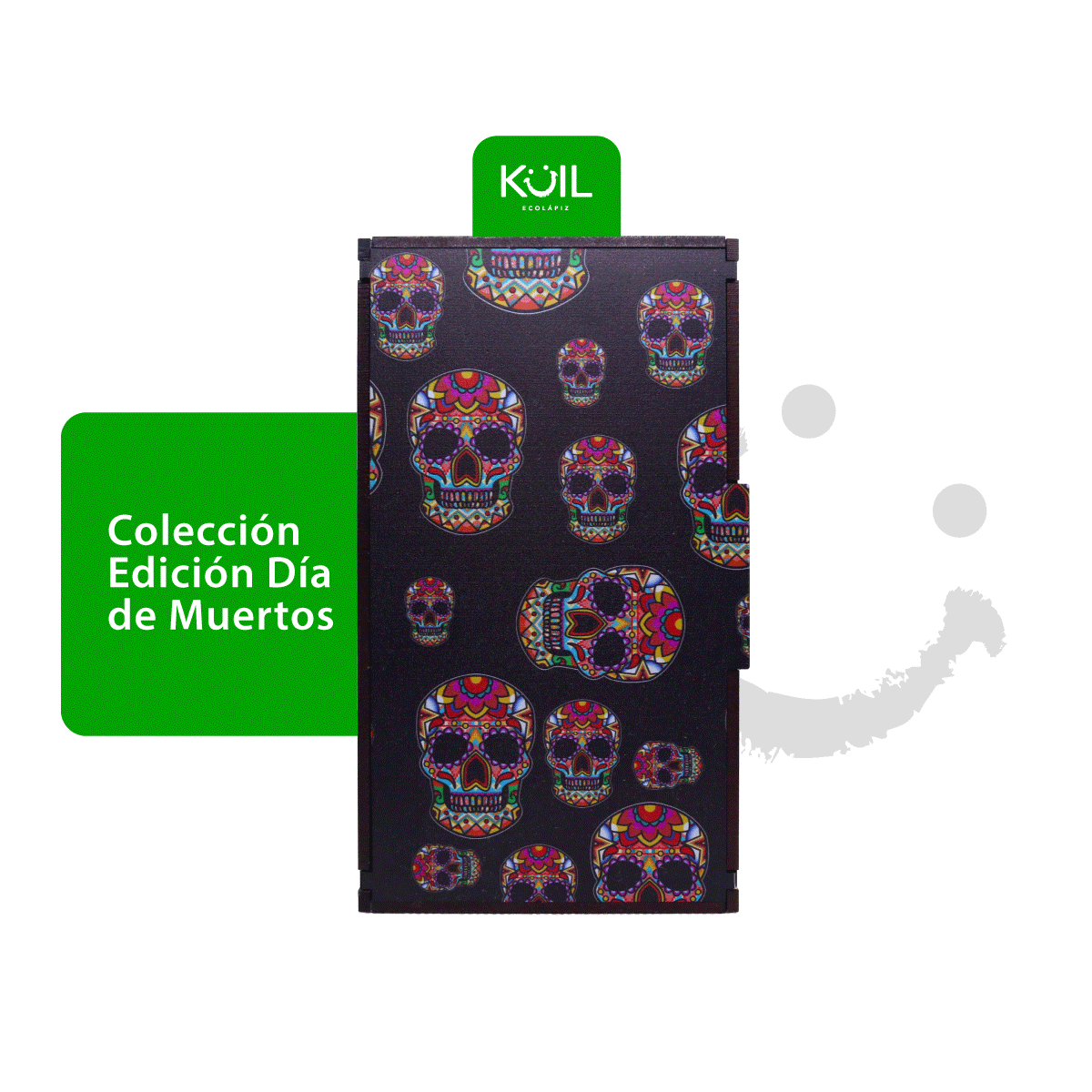 Colección de 12 colores ecológicos, acuarelables, edición Calaveras