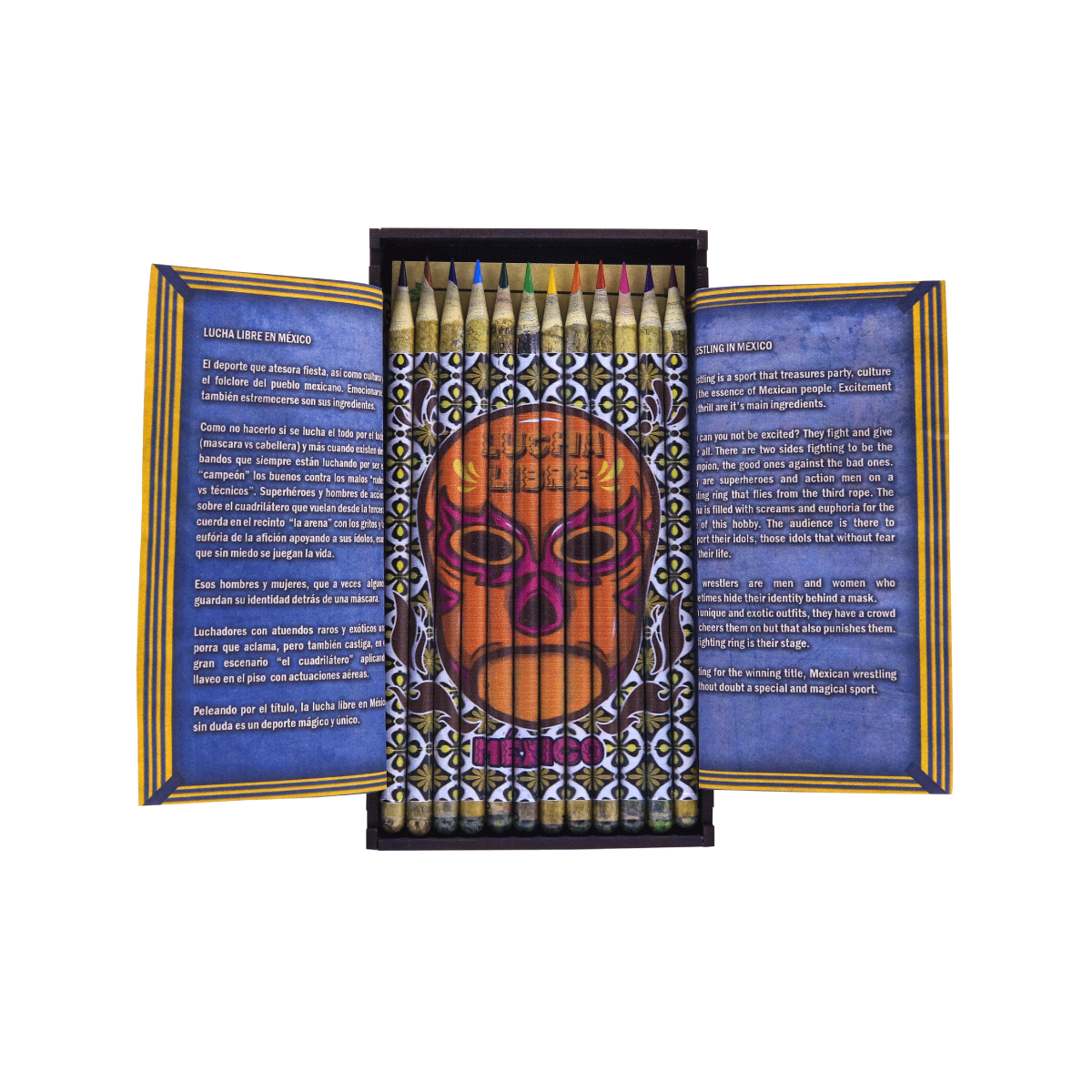 Colección de 12 colores ecológicos, acuarelables, edición Lucha libre