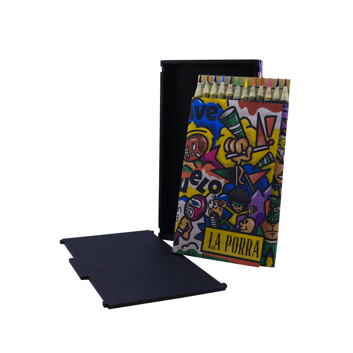 Colección de 12 colores ecológicos, acuarelables, edición Lucha libre
