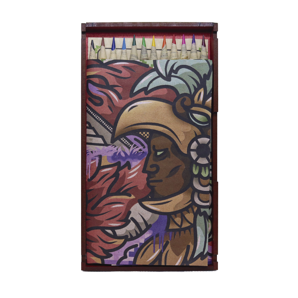 Colección de 12 colores ecológicos, acuarelable, edición Culturas Prehispánicas