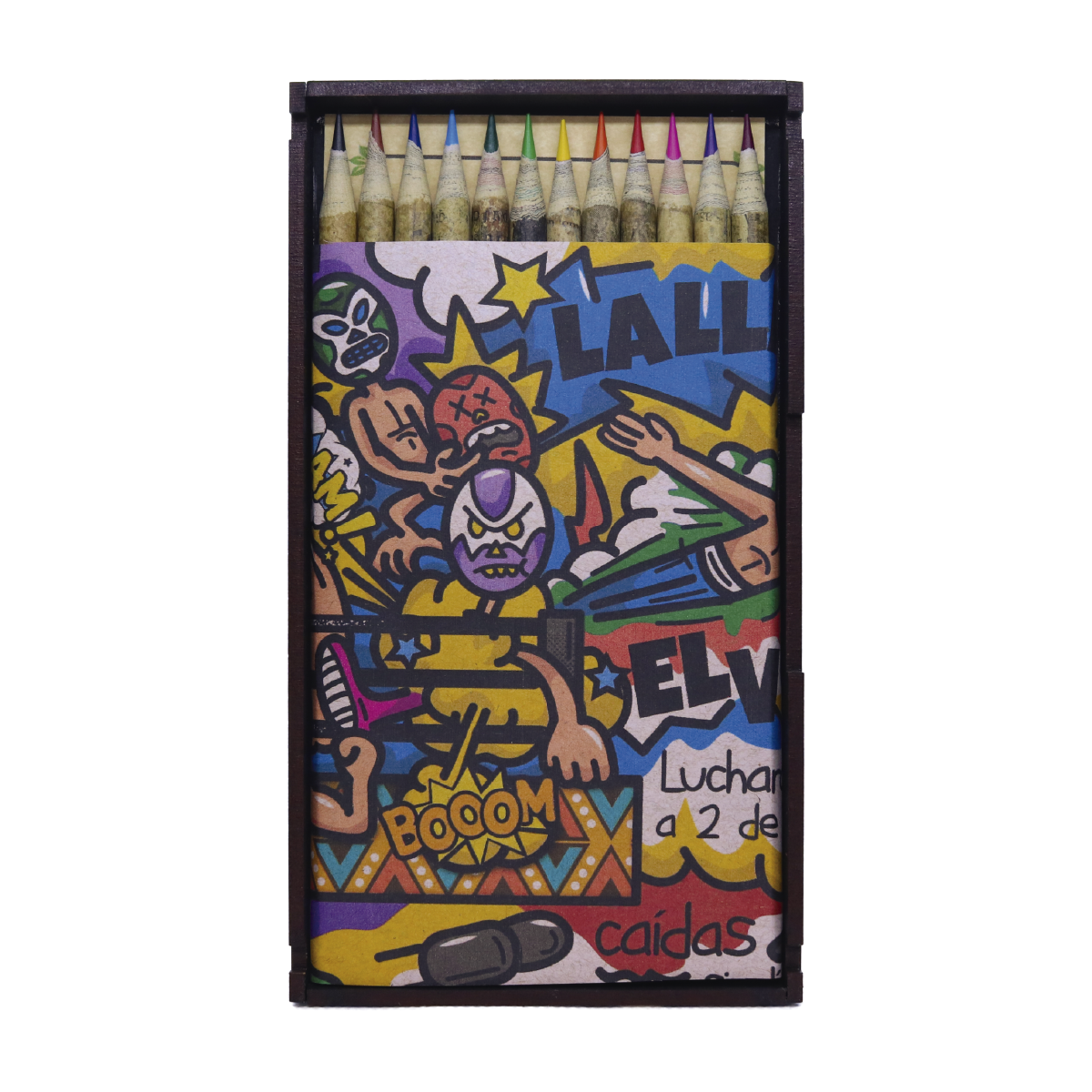 Colección de 12 colores ecológicos, acuarelables, edición Lucha libre