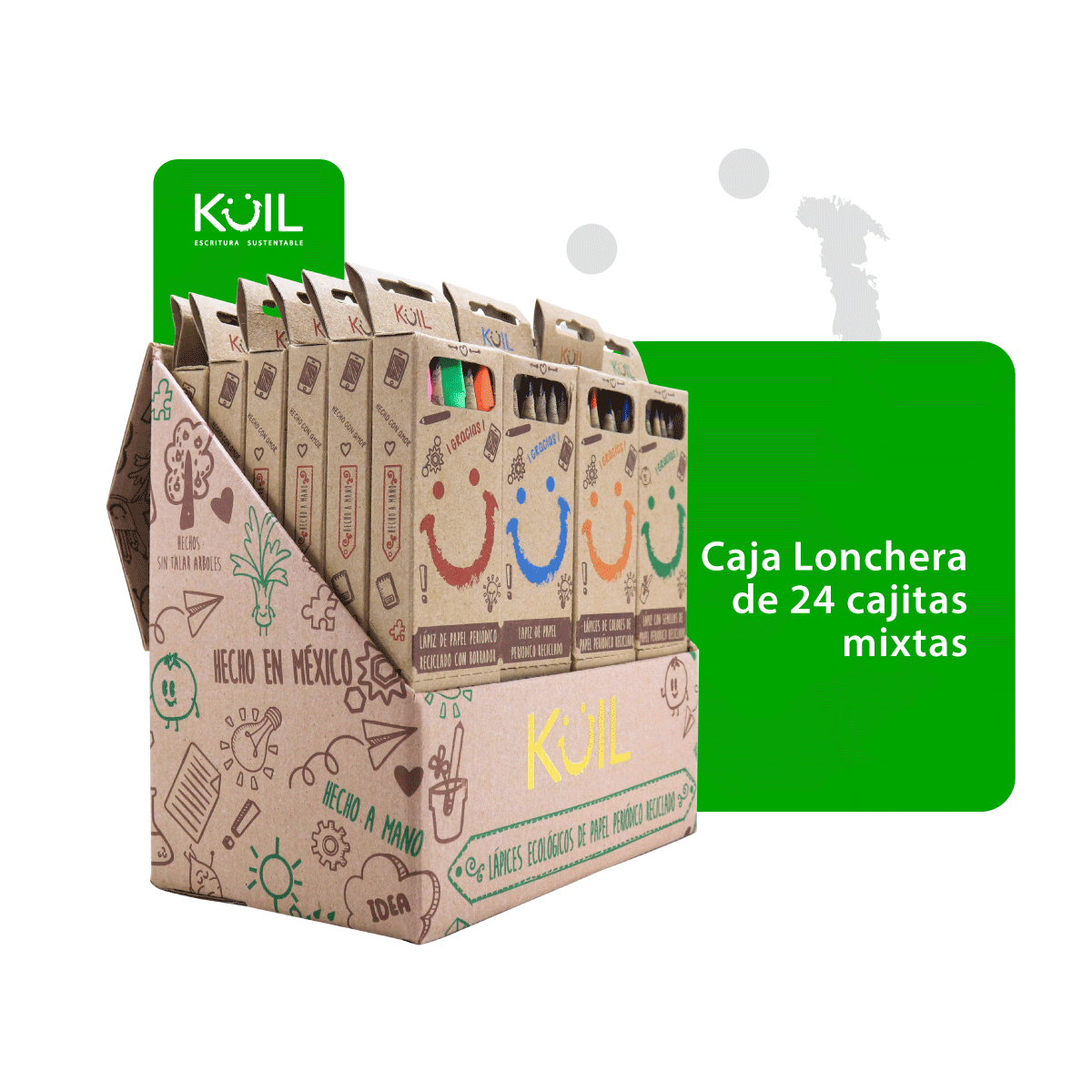 9.  Caja Lonchera de 24 cajitas mixtas