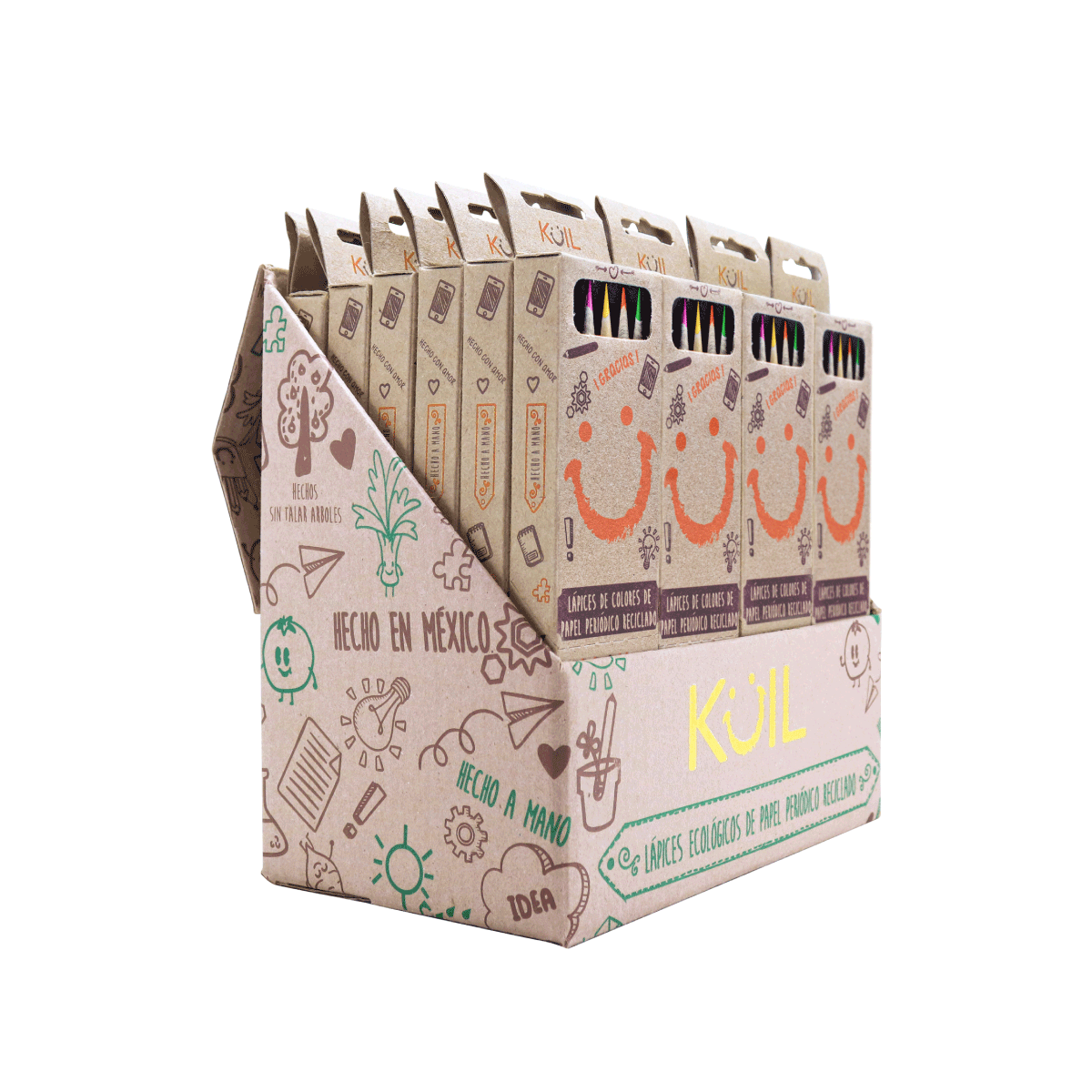 6. Caja Lonchera con 24 cajitas de COLORES ecológicos