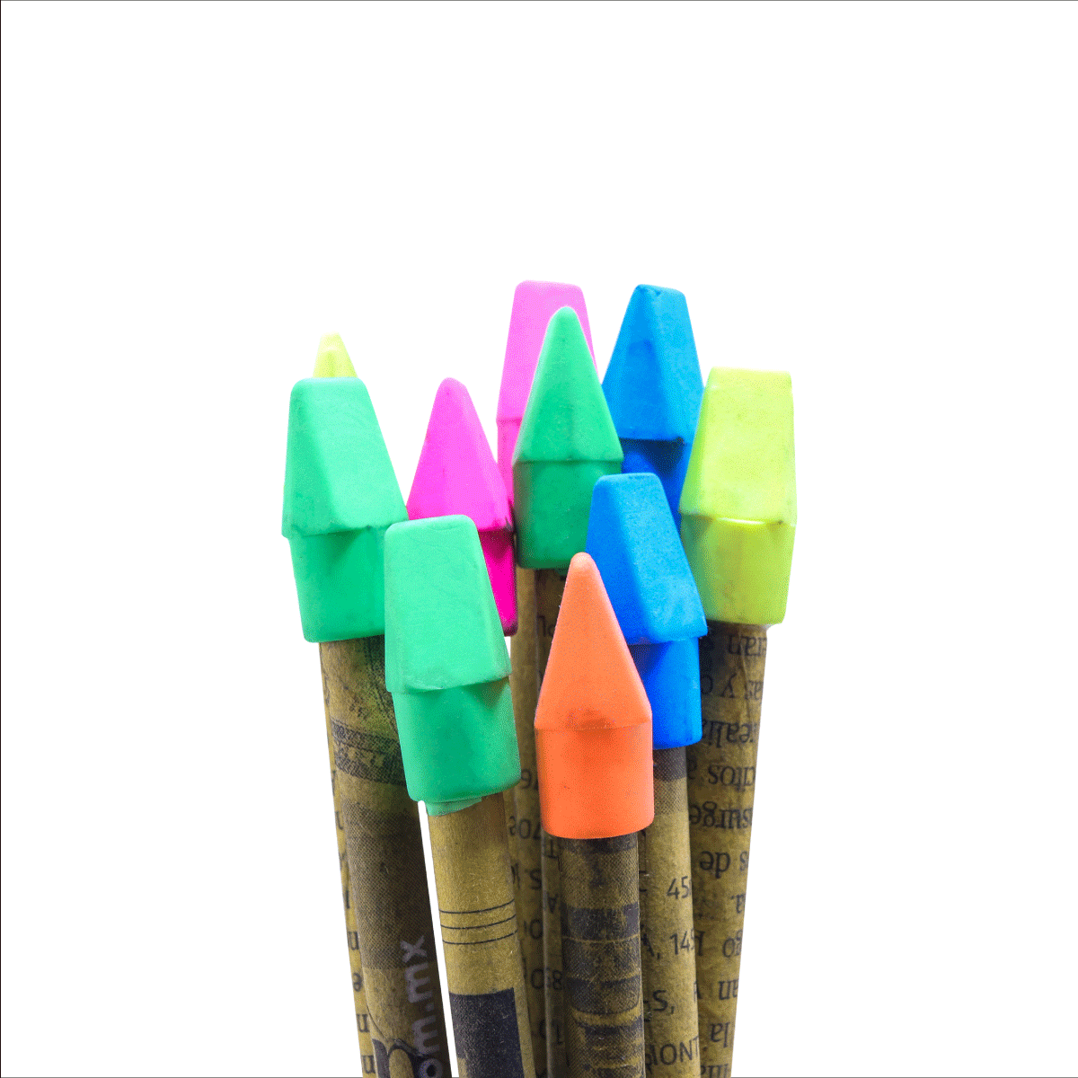 3. Cajita de 10 lápices ecológicos con BORRADOR